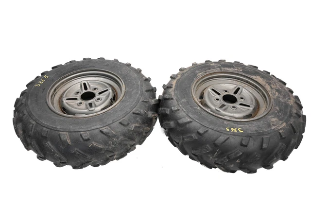 98 Yamaha Grizzly 600 4X4 Front Wheels Rims & Tires At25X8-12 4/ 110 YFM600F 98 Yamaha Grizzly 600 4X4 Front Wheels Rims & Tires At25X8-12 4/ 110 YFM600F
