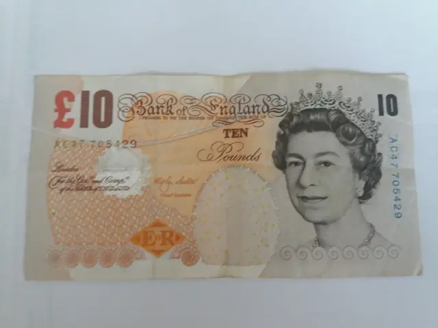 Merlyn Lowther £10 Ten Pounds AC47 Elizabeth II Charles Darwin