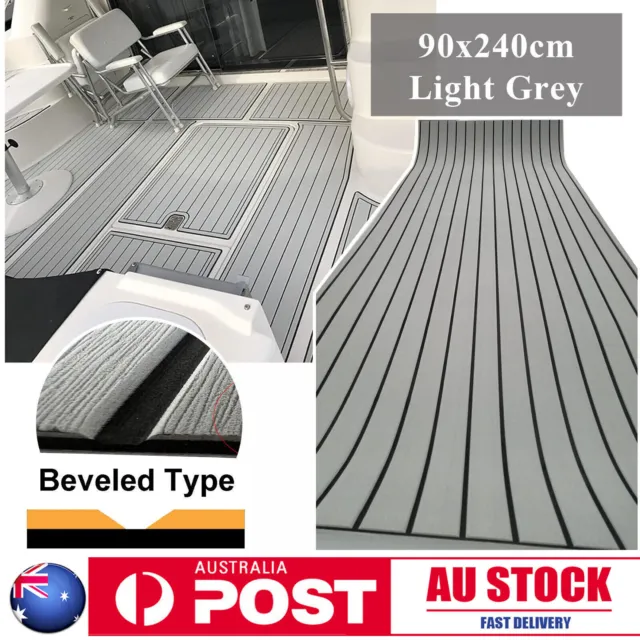 EVA Foam Boat Flooring Marine Teak Decking For Yacht Carpet Light Grey 90×240cm