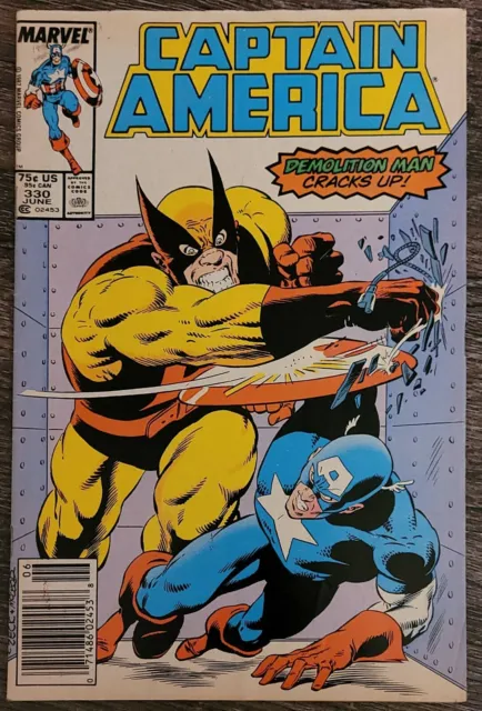 Captain America #330 Marvel Comics 1st App Night Shift Newsstand Jun 1987 (FNVF)