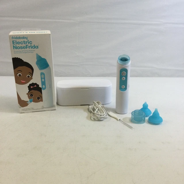 FridaBaby NoseFrida Blue White Electric USB Rechargeable Nasal Aspirator
