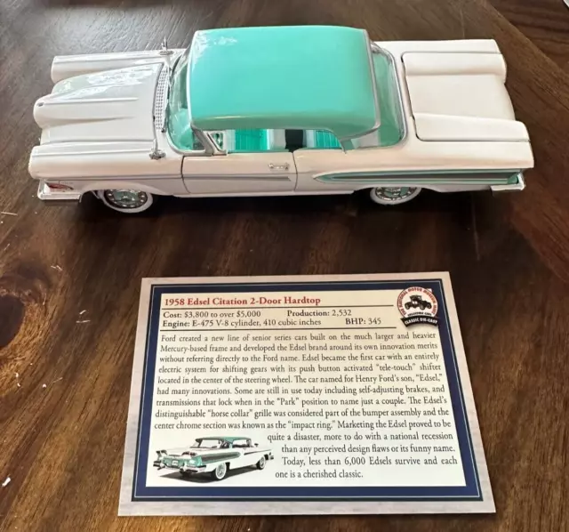 National Motor Museum Mint 1958 Ford Edsel Citation 2-Door Hardtop Diecast 1:32