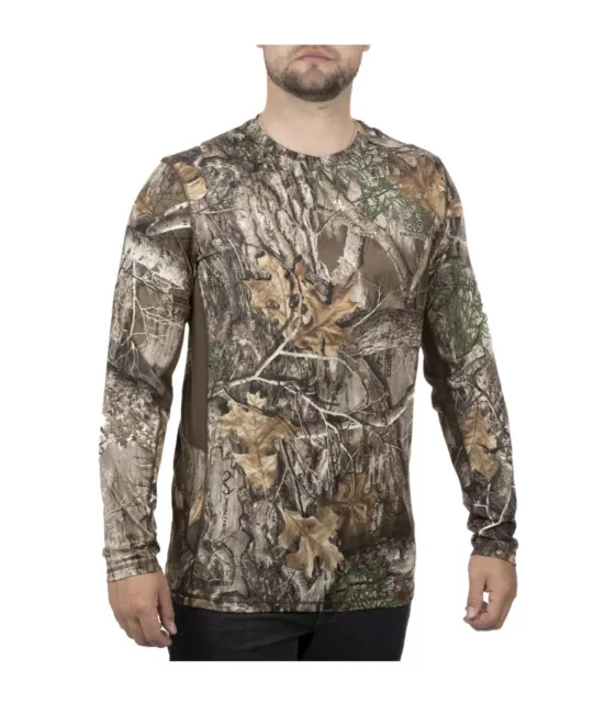 REALTREE EDGE CAMOUFLAGE Men's Long Sleeve Performance Hunting T Shirt ...