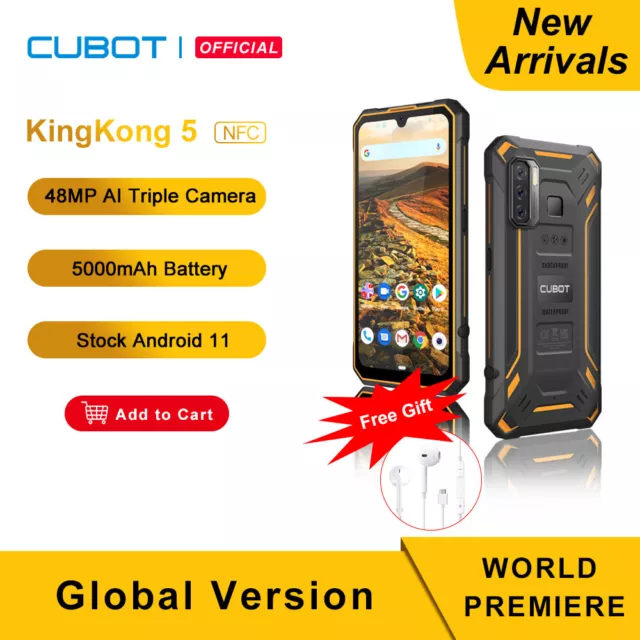 Cubot KingKong 7 8GB+128GB Handy IP68 Waterproof Rugged Smartphone 5000mAh NFC