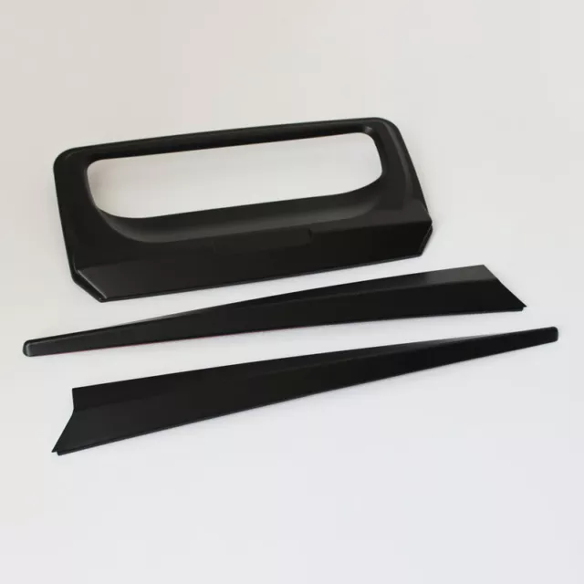 Rear Tailgate Door Handle Cover 3Pc Set In Black For Ford Ranger T6 2012-2022 3