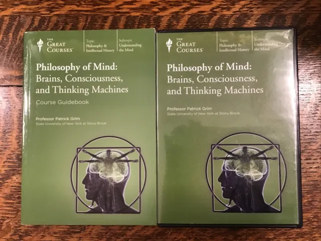 The Great Courses Philosophy of the Mind Patrick Grim 4 Disc DVD & Guidebook