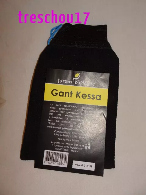 Gant de gommage Kessa (Savon noir)