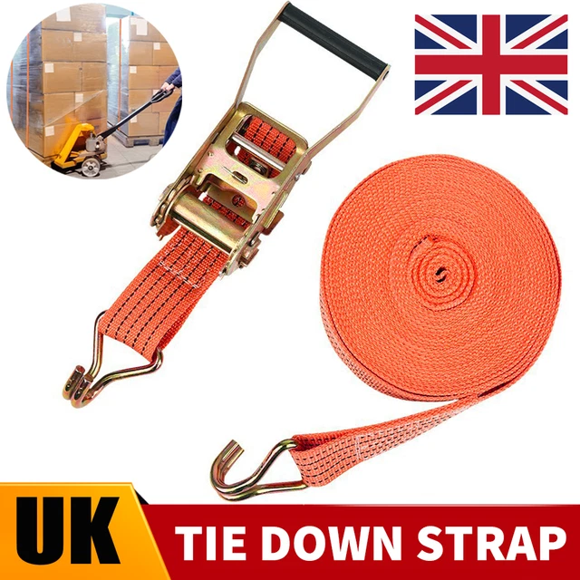 RATCHET STRAPS HEAVY Duty Tie Down 6m x 50mm Cargo Rack Load 2 tons