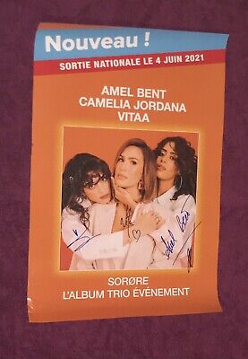Page Publicitaire Dédicacée Autograph Amel Bent Amir Marc Lavoine Willem Slimane Page Publicitaire Dédicacée Autograph Amel Bent Amir Marc Lavoine Willem Slimane