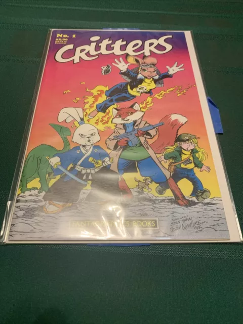 CRITTERS #1 (Fantagraphics 1986) Early USAGI YOJIMBO 1st App GEN