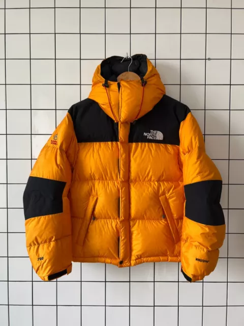 90S VINTAGE MENS THE NORTH FACE Puffer Jacket Down Baltoro Coat Yellow ...
