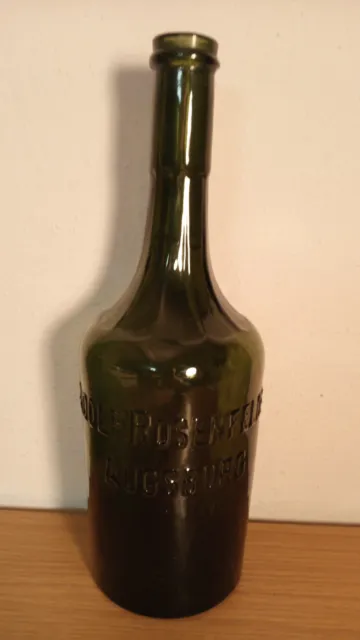 Augsburg Adolf Rosenfelder uralte Bierflasche 1 Liter