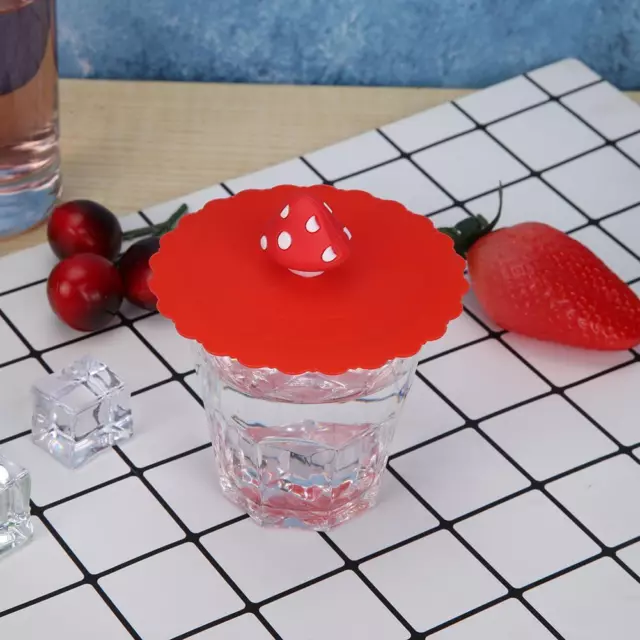 Elástico de silicona, resistente al calor, a prueba de polvo, tapa de taza, cubierta de tazón (Pi
