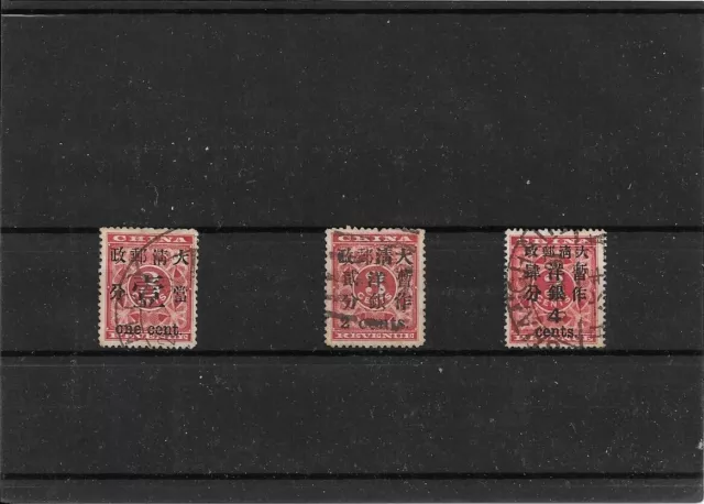 Chine - China : Tres Beau Lot De Timbres Anciens Obliteres - 2 Scans