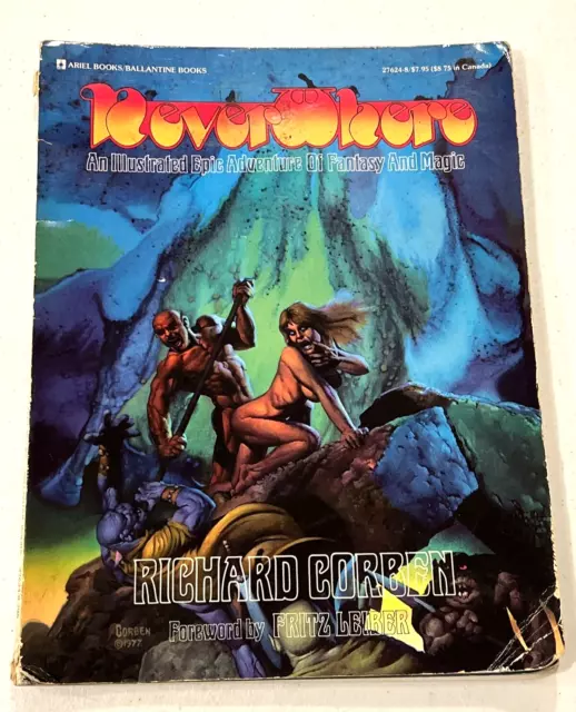 Never Where by Richard Corben 1978 1st Edition - Worn