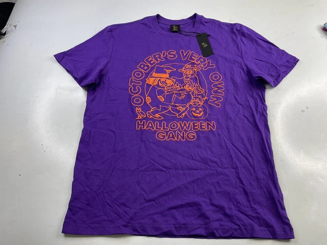 NWT Octobers Very Own OVO Halloween Gang T  Shirt Purple Size Medium Drake