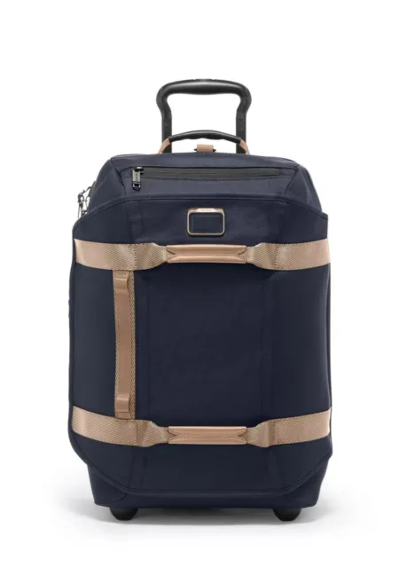 NEW Tumi ALPHA BRAVO INTERNATIONAL 2 Wheel Backpack Duffel Suit Case - BLUE TAN