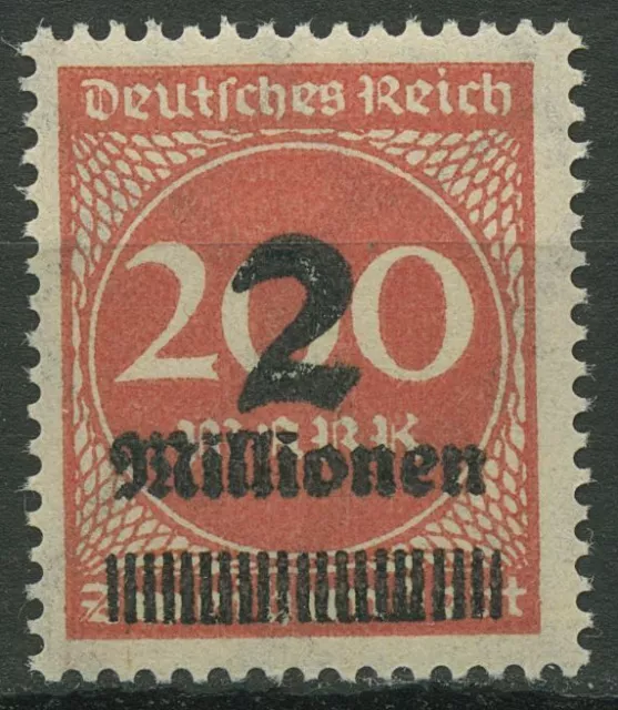 Deutsches Reich 1923 Freim. mit Aufdruck, Walze 309 A W b postfrisch geprüft