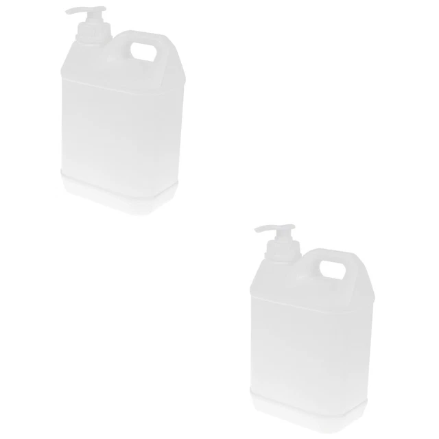 2 botellas de bomba recargables para botella de agua jarra de plástico