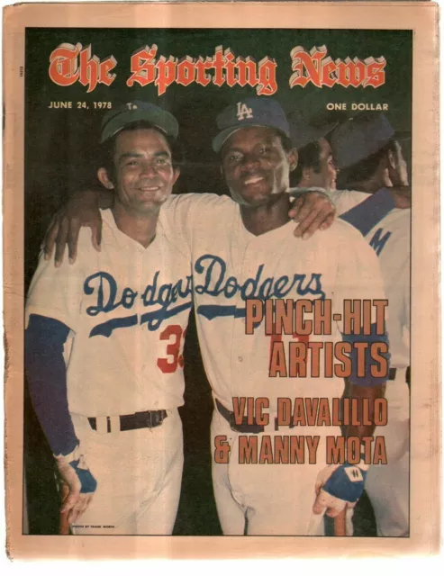 The Sporting News Newspaper June 24, 1978 Pinch Hit Artists Davalillo and Mota G