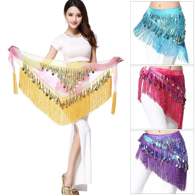Spettacolo Costumi Nappe Vita Sexy Catena Anca Sciarpa Ballerina Cintura Danza del Ventre