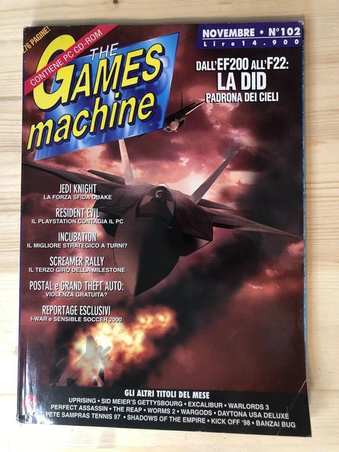RIVISTA TGM - THE GAMES MACHINE - N. 102 - Novembre 1997 EUR 5,00 ...