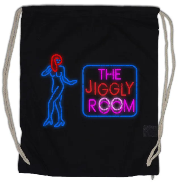 The Jiggly Room Drawstring Bag Al Married Bar with Fun Children Logo Bundy