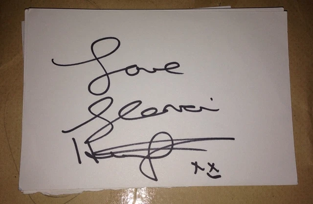 Gloria Hanniford Signed 6X4 White Card Tv Autograph Irish & Radio Tv Presenter
