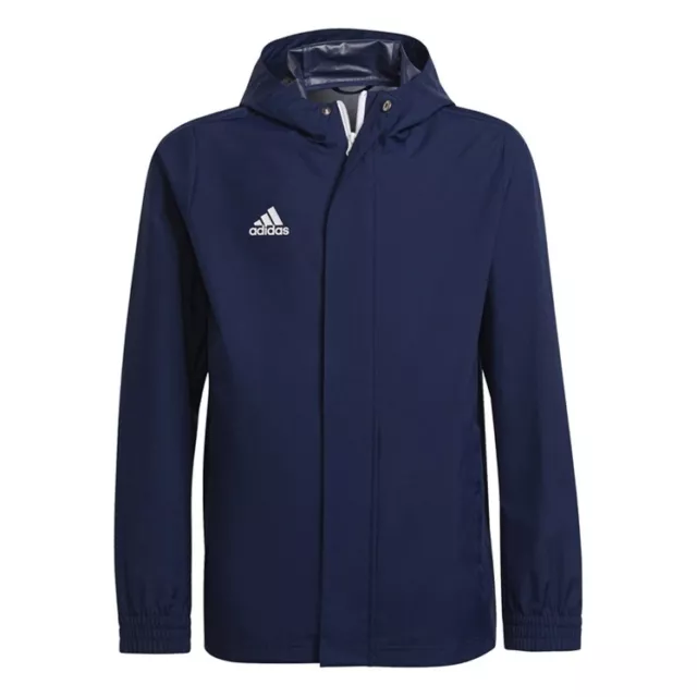 ADIDAS ENTRADA 22 All Weather Kids Football Jacket Rain Coat Blue Childrens Boys 32.54 PicClick UK