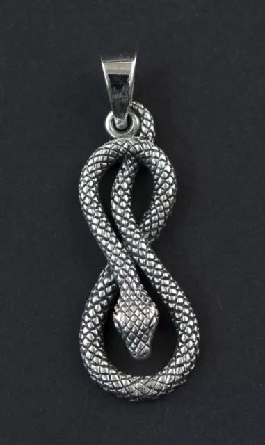 Pendentif Serpent  en Argent massif  925 - Cobra - Naja  - 5,1 gr.   -26307