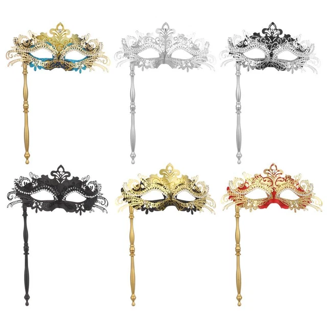 MARDI GRAS Masquerade Mask Halloween Costume Mask with Holding