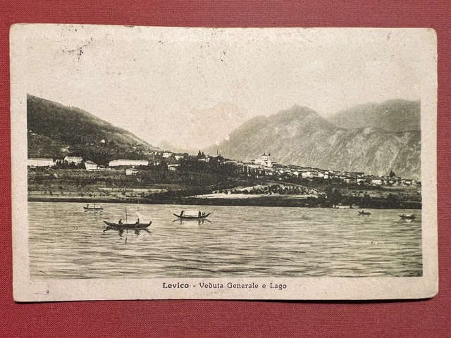 Cartolina - Levico ( Trento ) - Veduta Generale e Lago - 1916