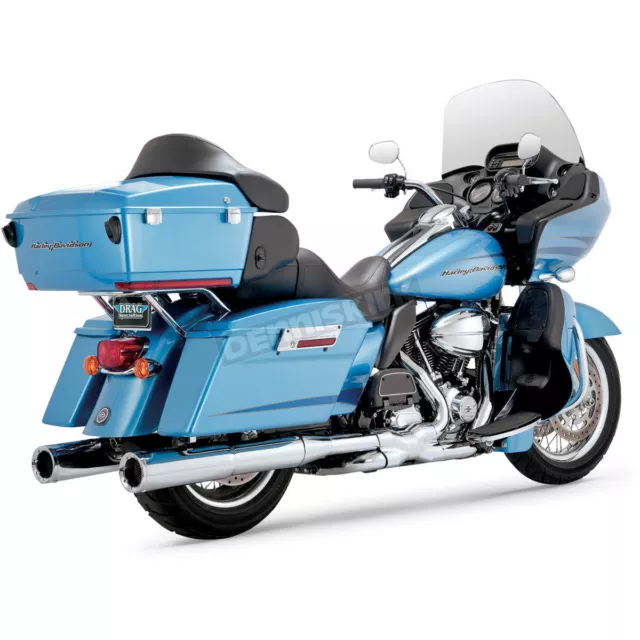 Vance & Hines Chrome 4 1/2 in. Hi-Output Slip-On Mufflers-16455(no ship to CA)