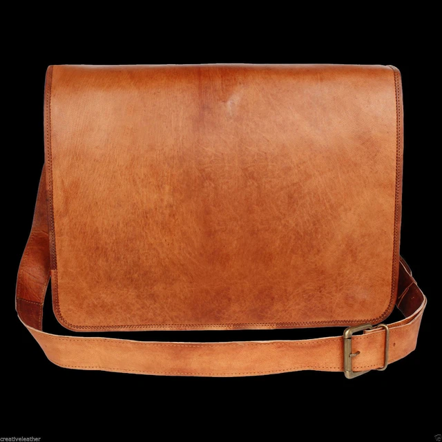 Sac Dragon en cuir marron à porter à la ceinture