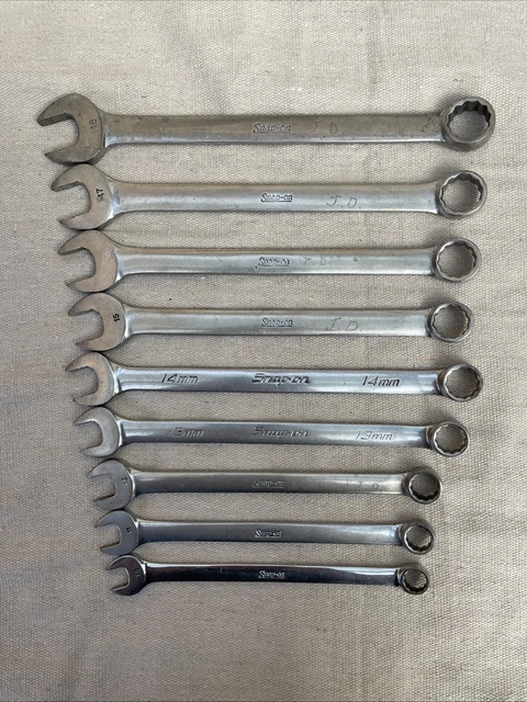 Snap-On OEXM705 5-Piece Metric Combination Wrench Set – 12 Point, 20-24mm (Sealed)
