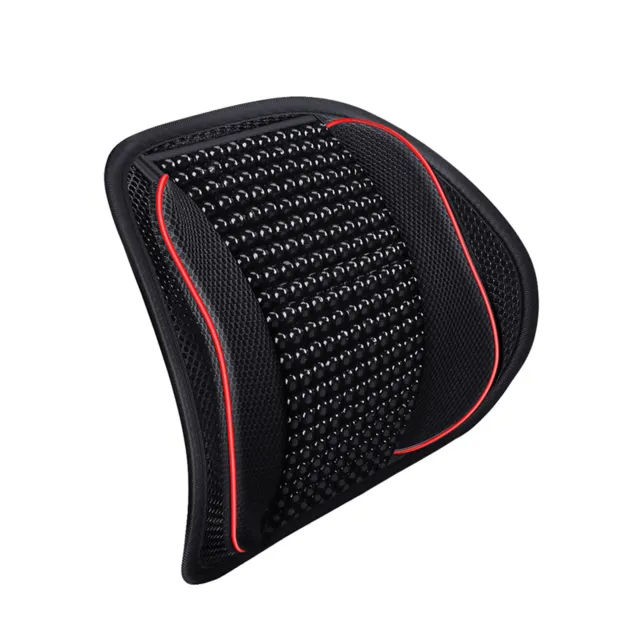 Seat Massage Cushion Wooden Beads Accessory Car Lumbar Support Home Office