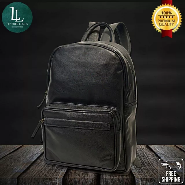 Fossil Mens Premium Handmade Leather Ledger Shoulder Travel School Laptop Bag