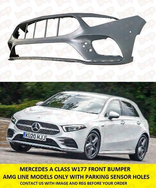 MERCEDES A CLASS Front Bumper Amg Line Models W177 With Parking Sensor