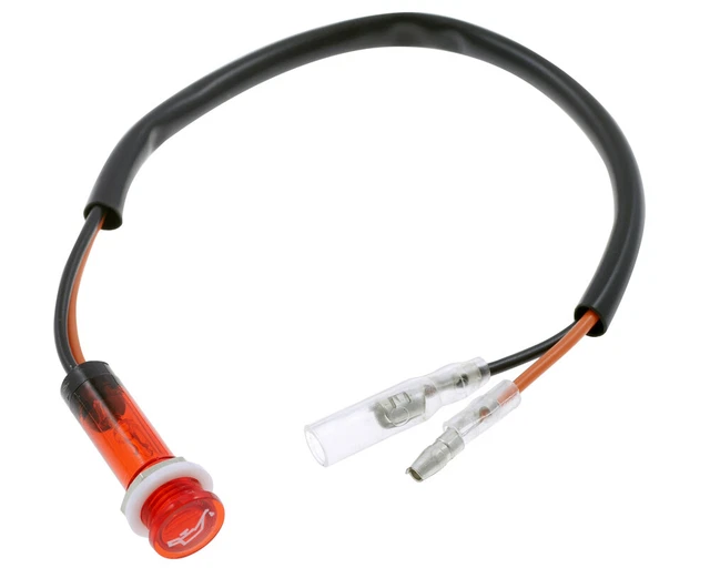 Contrôle de l'huile de lampe, moto, rouge, 12mm, 12V / 2W, Vis