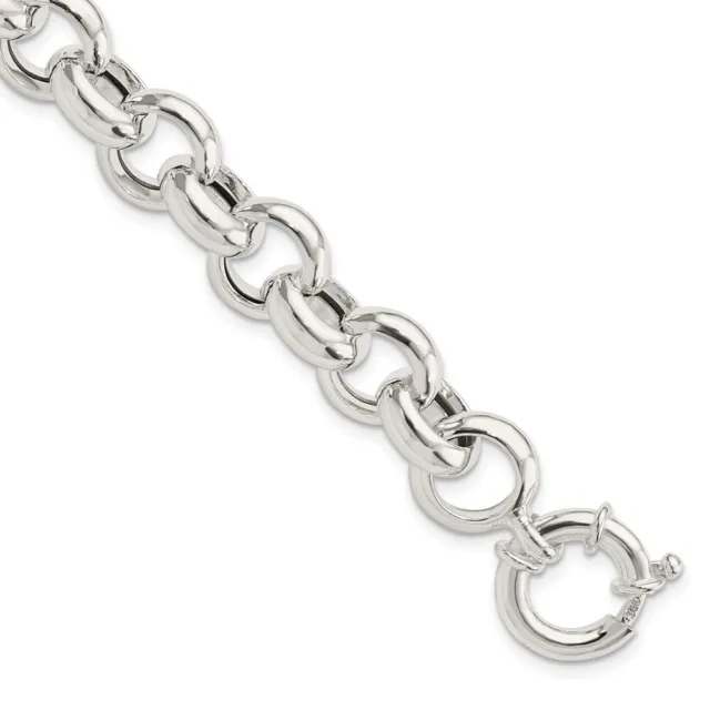 Sterling Silver Fancy Link Bracelet for Womens Mens 14.95gram L-8 in