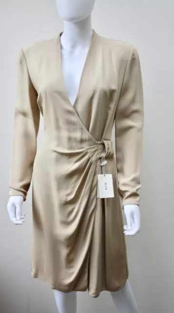 Mani by Giorgio Armani Wrap Dress, BNWT, RRP £370.  It 46, EU 42, UK 14, US 12