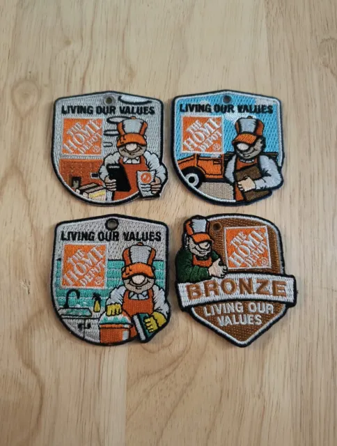 Lot Of 4 Home Depot  Patches  LIVING OUR VALUES