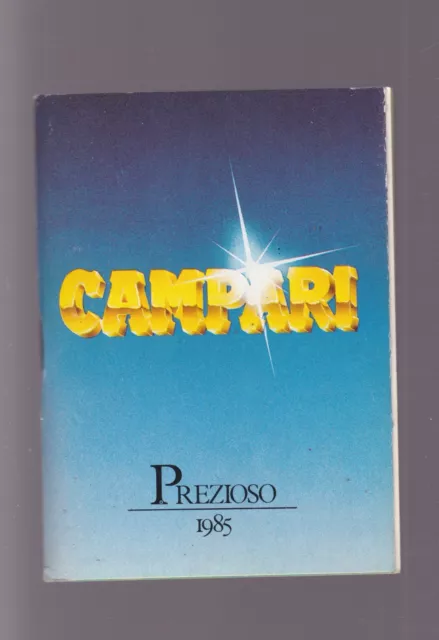 Cordial CAMPARI Prezioso 1985 ( Agendina Vademecum pubblicità