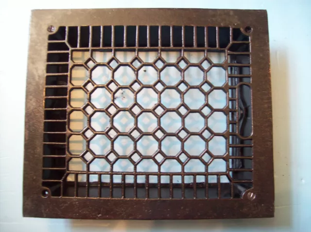 No Fins Simple honeycomb heating grate cast iron 10" x 12" insert (G 384)