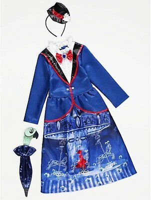 BRAND NEW AND UNWORN (Disney Mary Poppins ) BRILLIANT GIRLS COSTUME DRESS