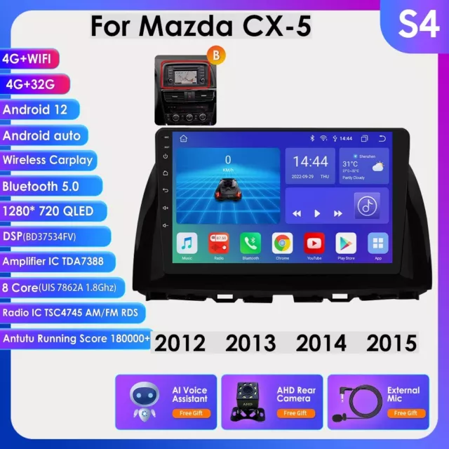 Für Mazda CX-5  Touchscreen Android Autoradio USB GPS Navi CarPlay Bluetooth5.0
