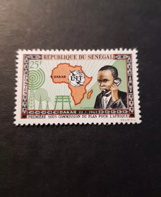 Briefmarke Afrika Senegal Plan Für L'Afrika N°213 Neu Luxus MNH 1962