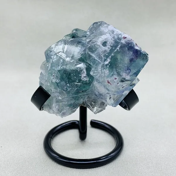 128g Natural Green fluorite Quartz Crystal Cluster mineral specimens healing+sta
