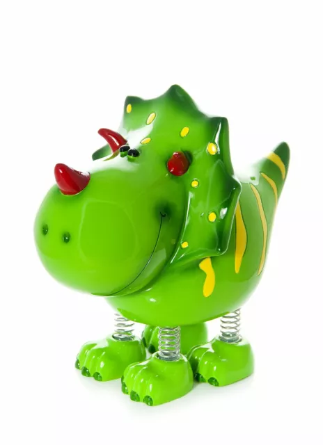 Tirelire dinosaure vert avec coffret cadeau pour enfants filles et garçons