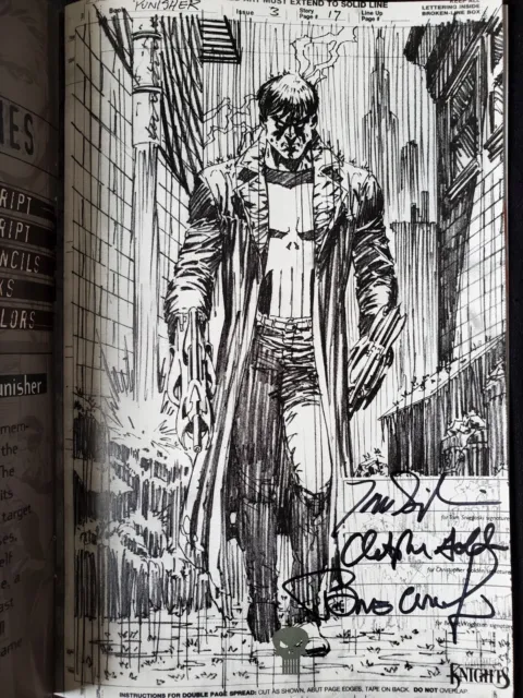 Marvel Knights Tour Book #1 Signed Bernie Wrightson Quesada Kevin Smith Punisher